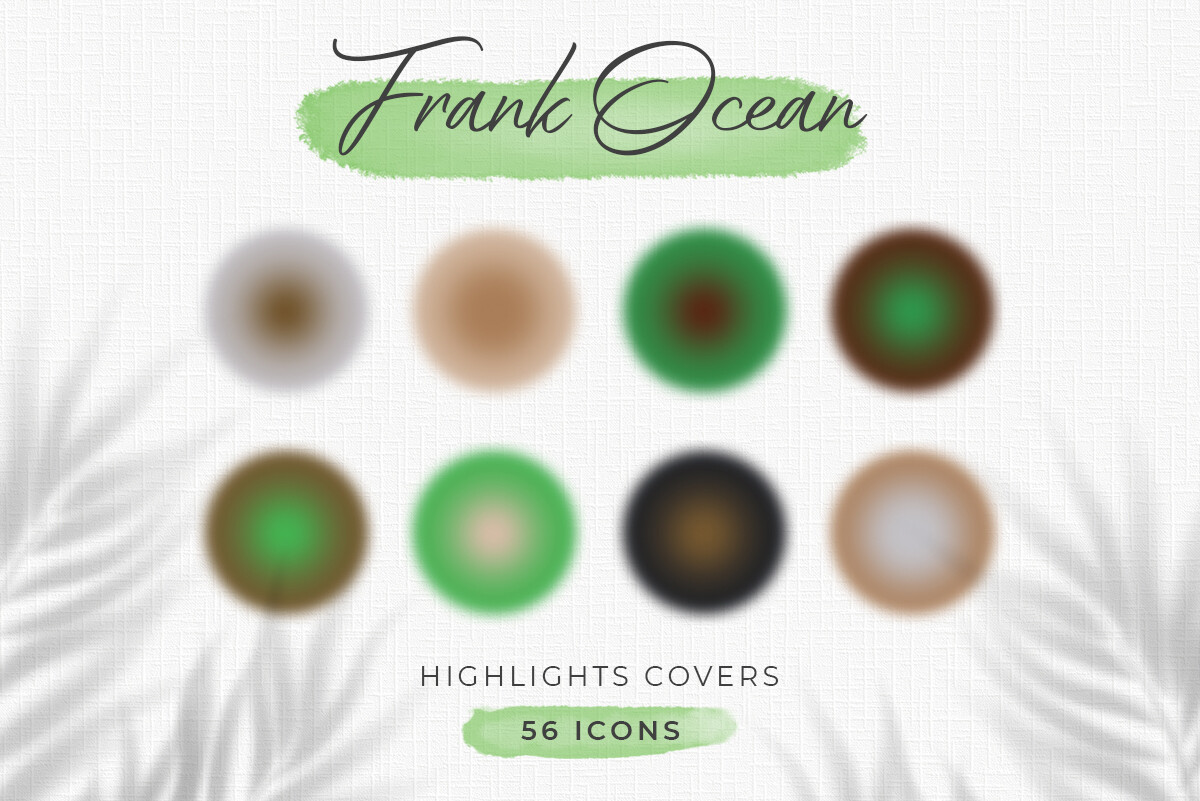instagram template for story dark frank ocean aura highlight covers canva template
