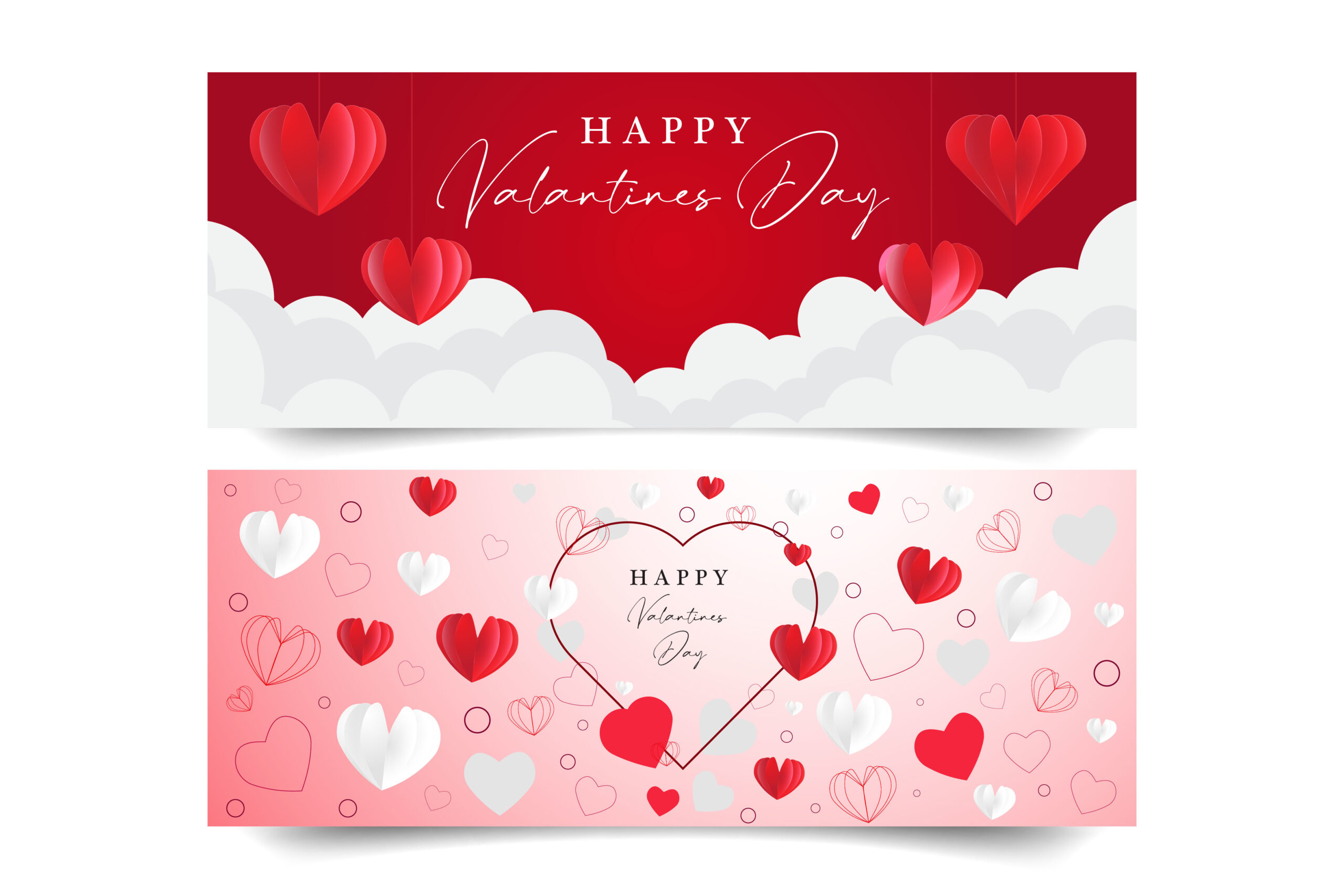 instagram template for story white happy valentines day banner canva template