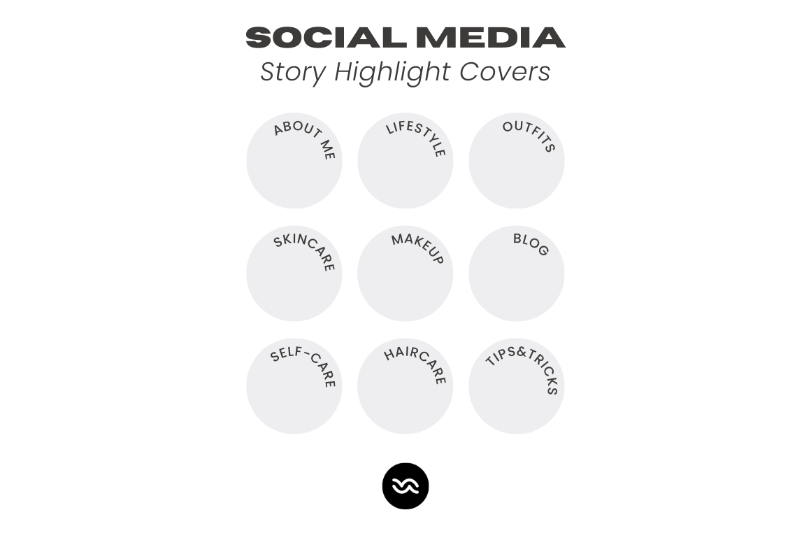 instagram story template eye instagram highlight covers icons canva template