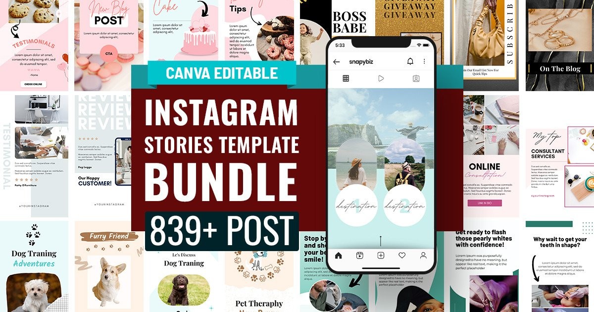collage template for instagram story with friends instagram story canva template bundle canva template
