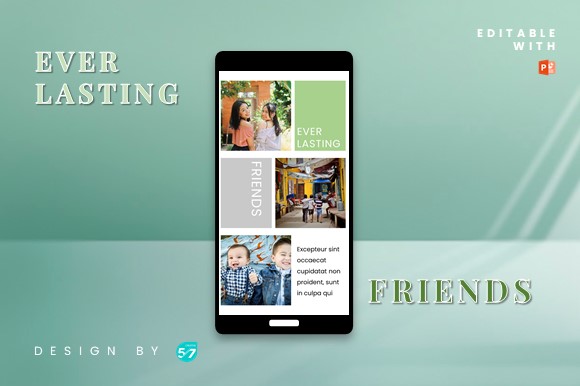 collage template for instagram story with friends instagram story - everlasting friends canva template
