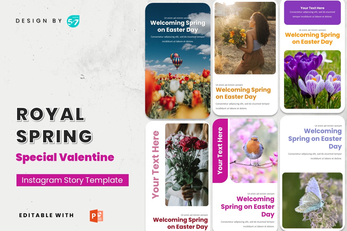 easter instagram story template jesus instagram story template - royal spring canva template
