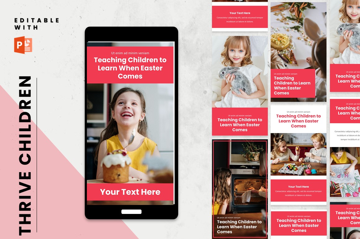 easter instagram story template jesus instagram story template - thrive child canva template