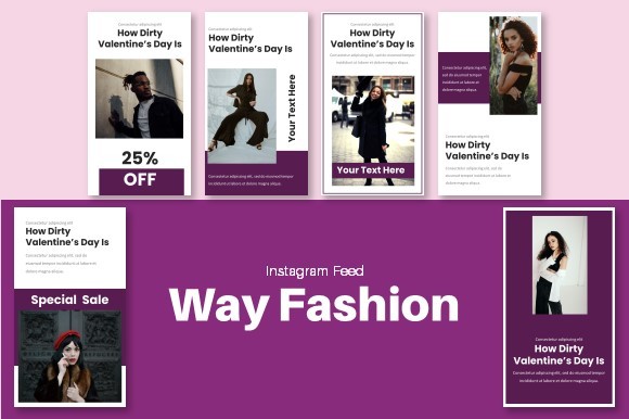 instagram story frame template wedding instagram story - way fashion canva template