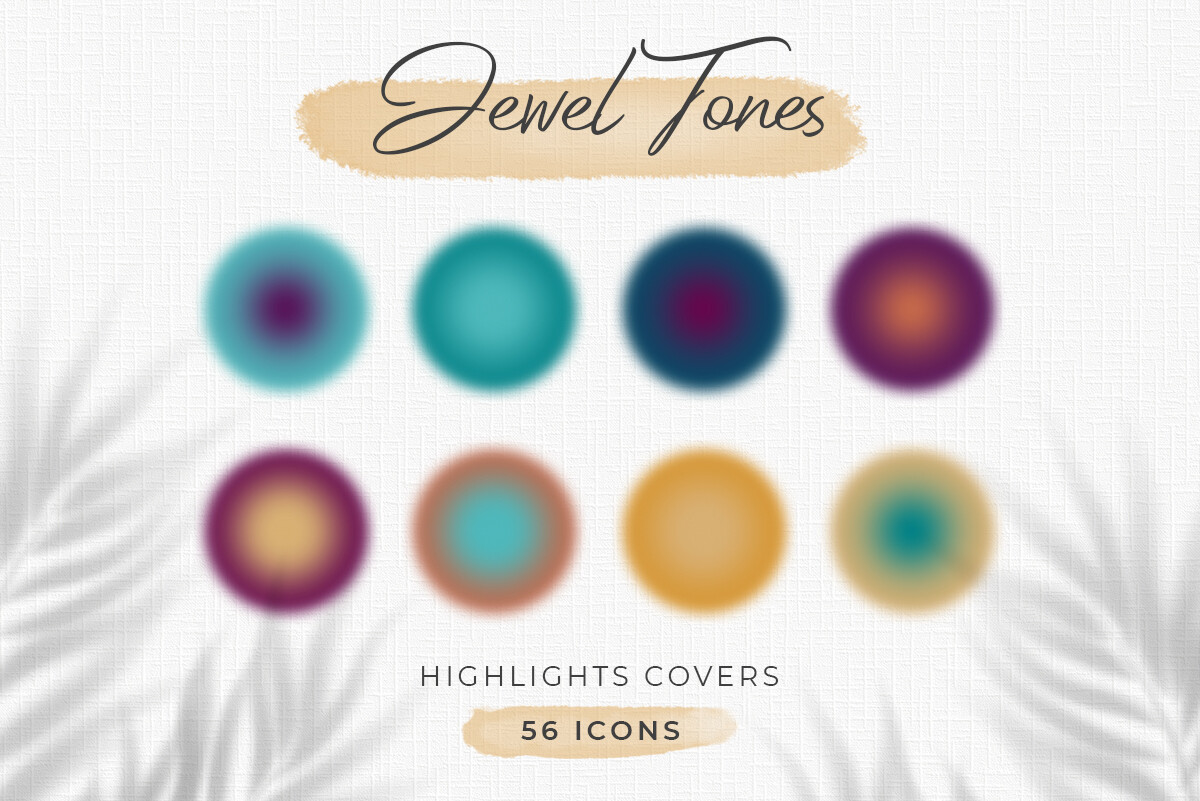 instagram template for story dark jewel tones aura highlight covers canva template