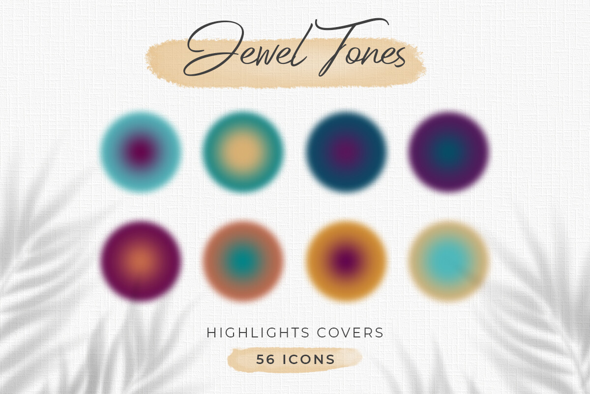 instagram template for story dark jewel tones aura highlight covers canva template