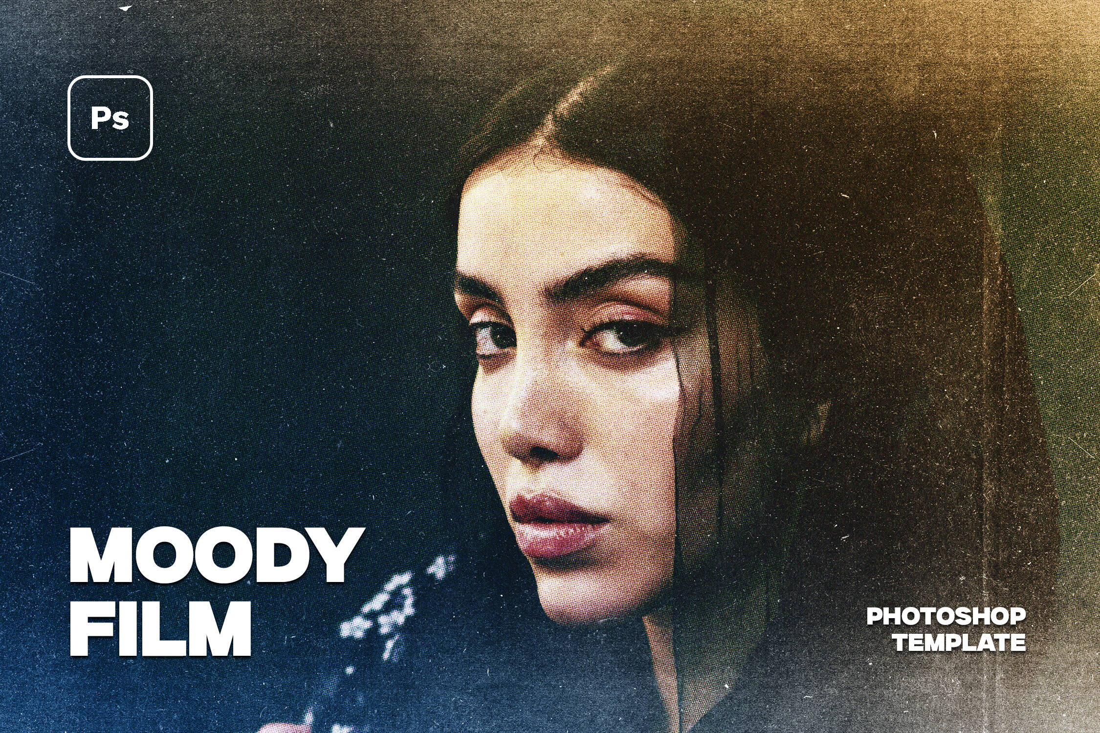instagram template for story dark moody film photo effect canva template