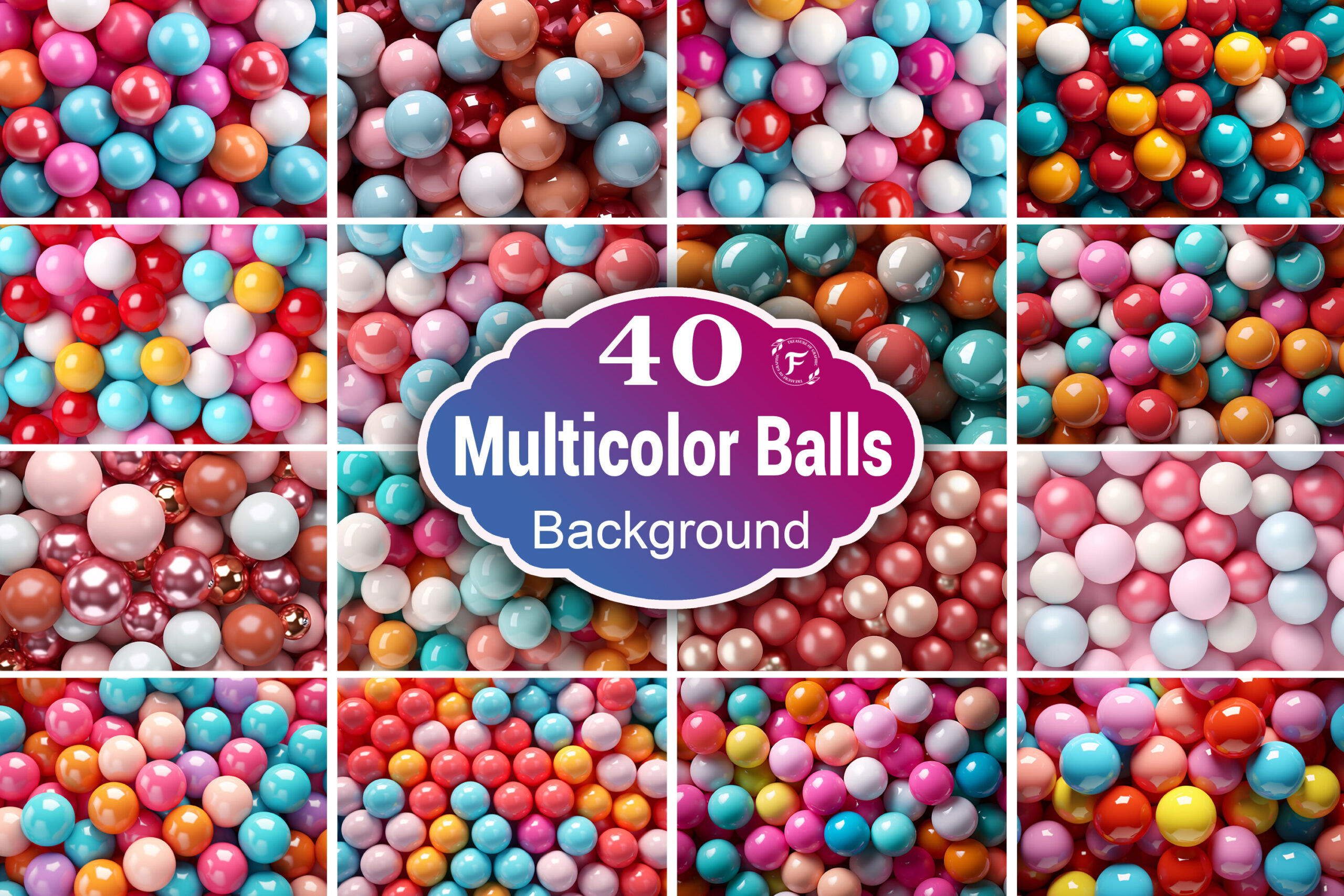 collage template for instagram story with friends multicolor 3d balls background canva template