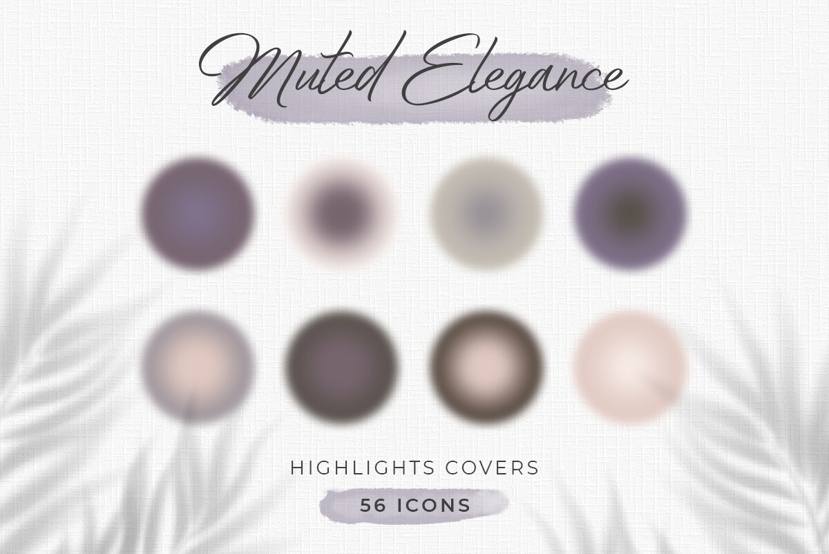instagram story template aesthetic purple muted elegance aura highlight covers canva template