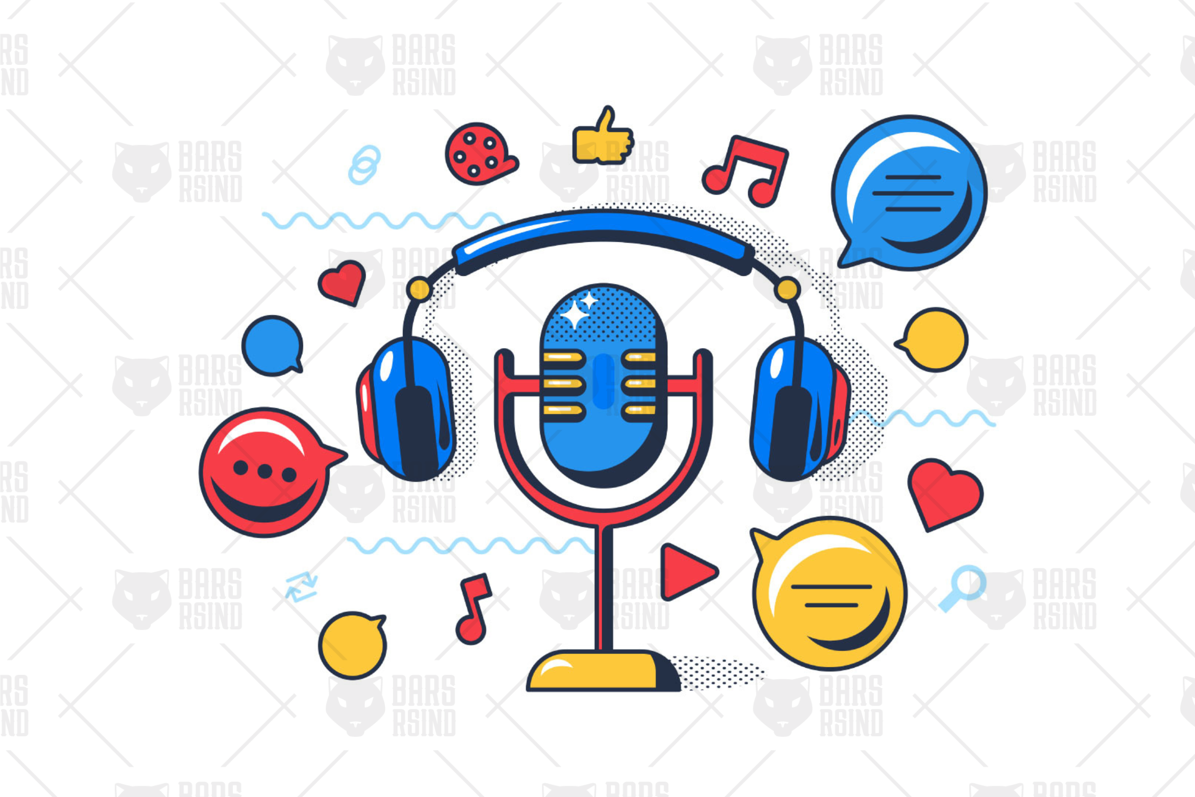 template instagram story konser podcast concept canva template