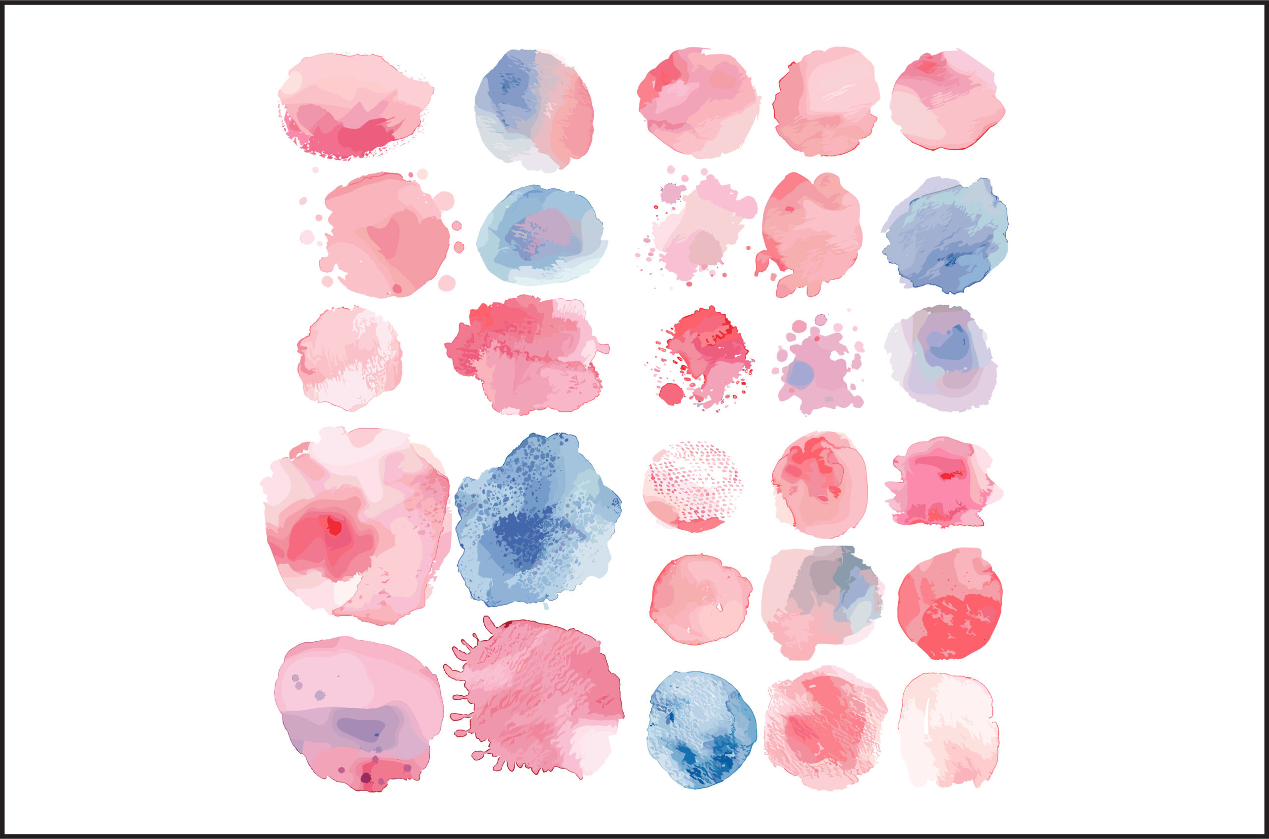 instagram template for story pink romantic blush pink watercolor wash. canva template