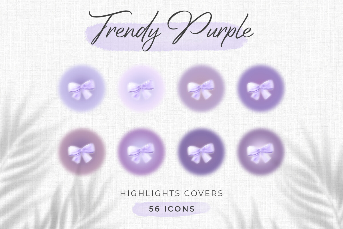 instagram story template aesthetic purple trendy purple aura highlight covers canva template