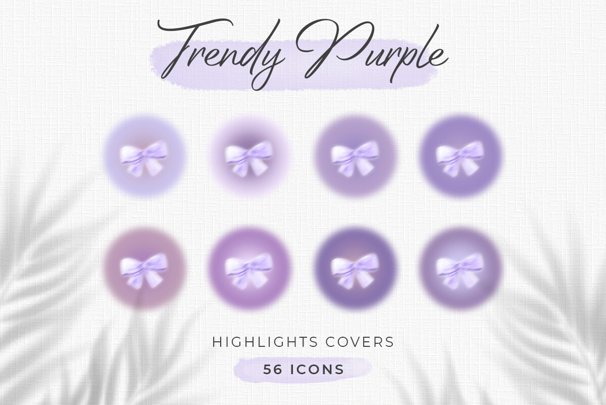 instagram story template aesthetic purple trendy purple aura highlight covers canva template