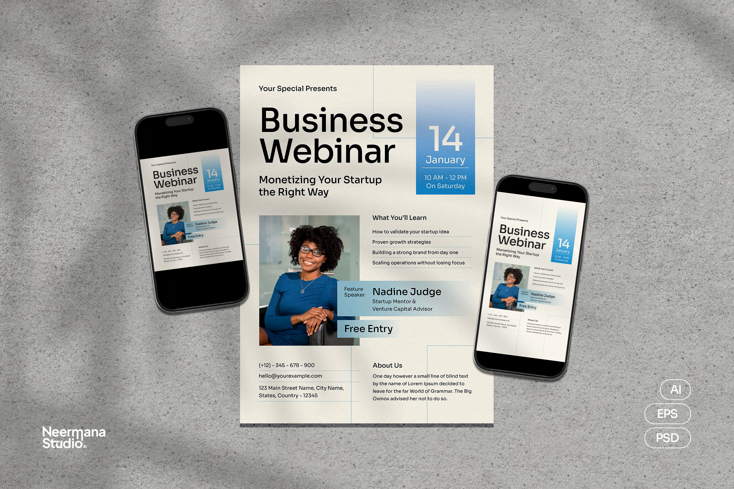 instagram template for story white white modern startup webinar flyer canva template
