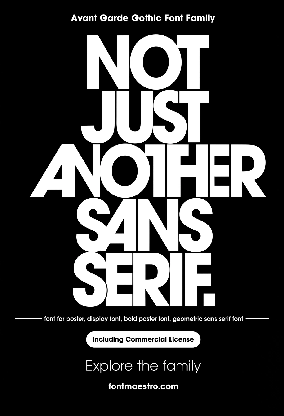 Best Font for Poster Design — Bold Geometric Type for Events, Fashion & Retail Posters 7 font poster design bold statement headline geometric sans
