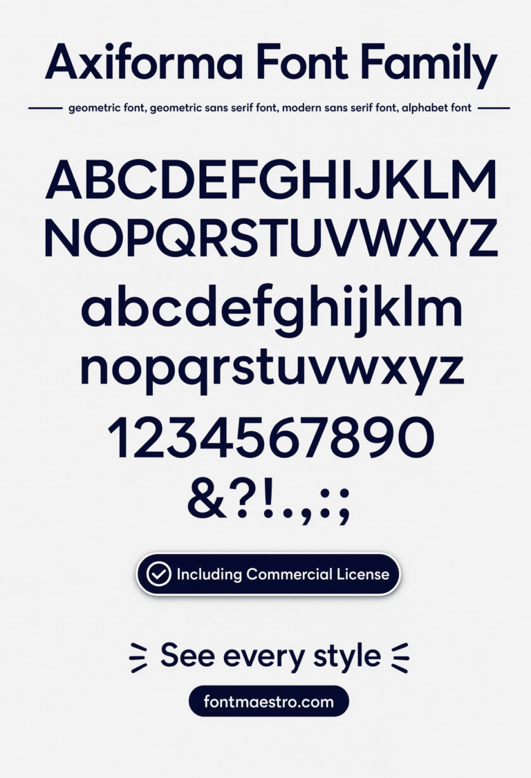 Best Geometric Letters Font for Logos, Posters & Digital Branding