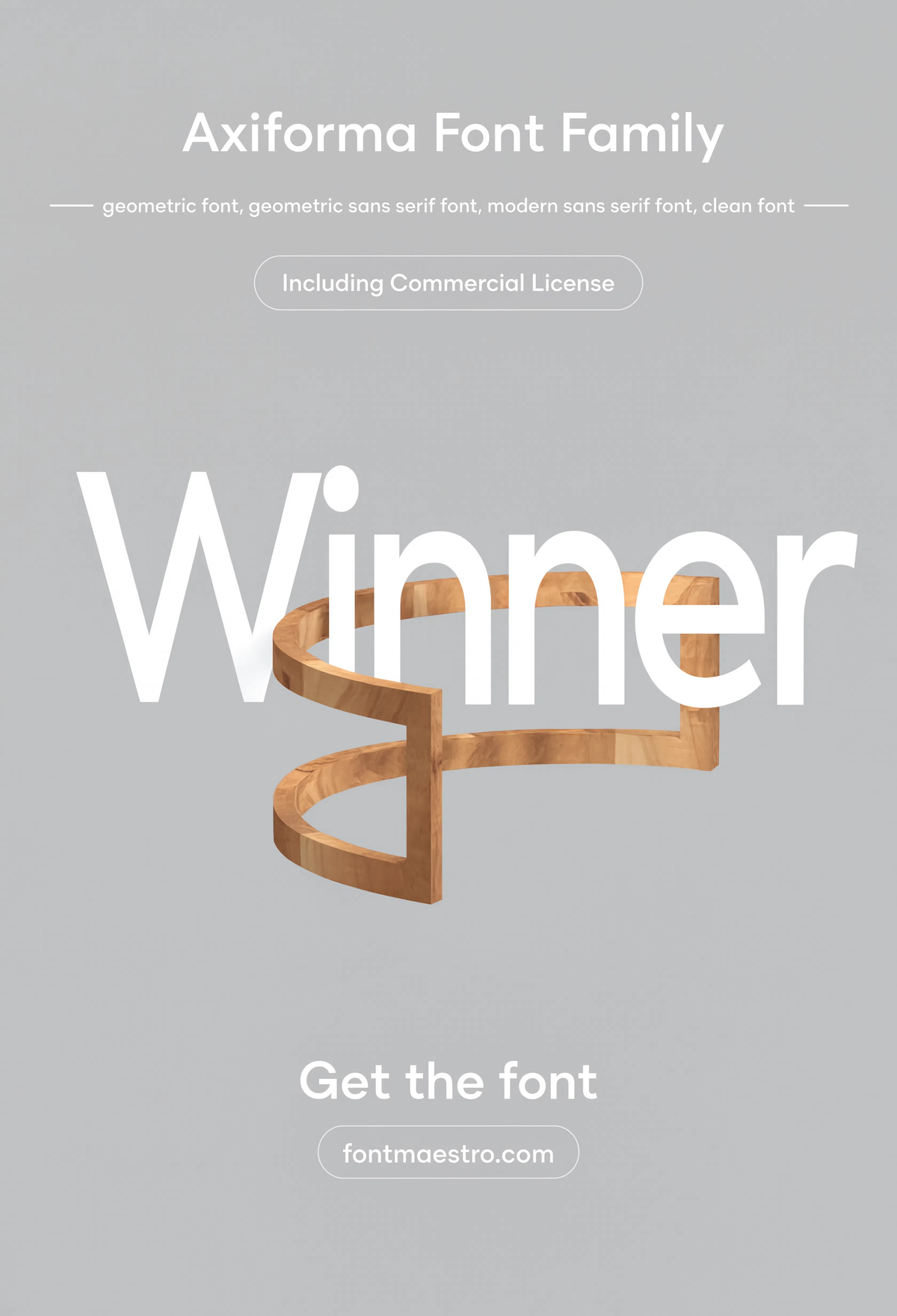 alphabet letters in fonts winner wordmark geometric sans