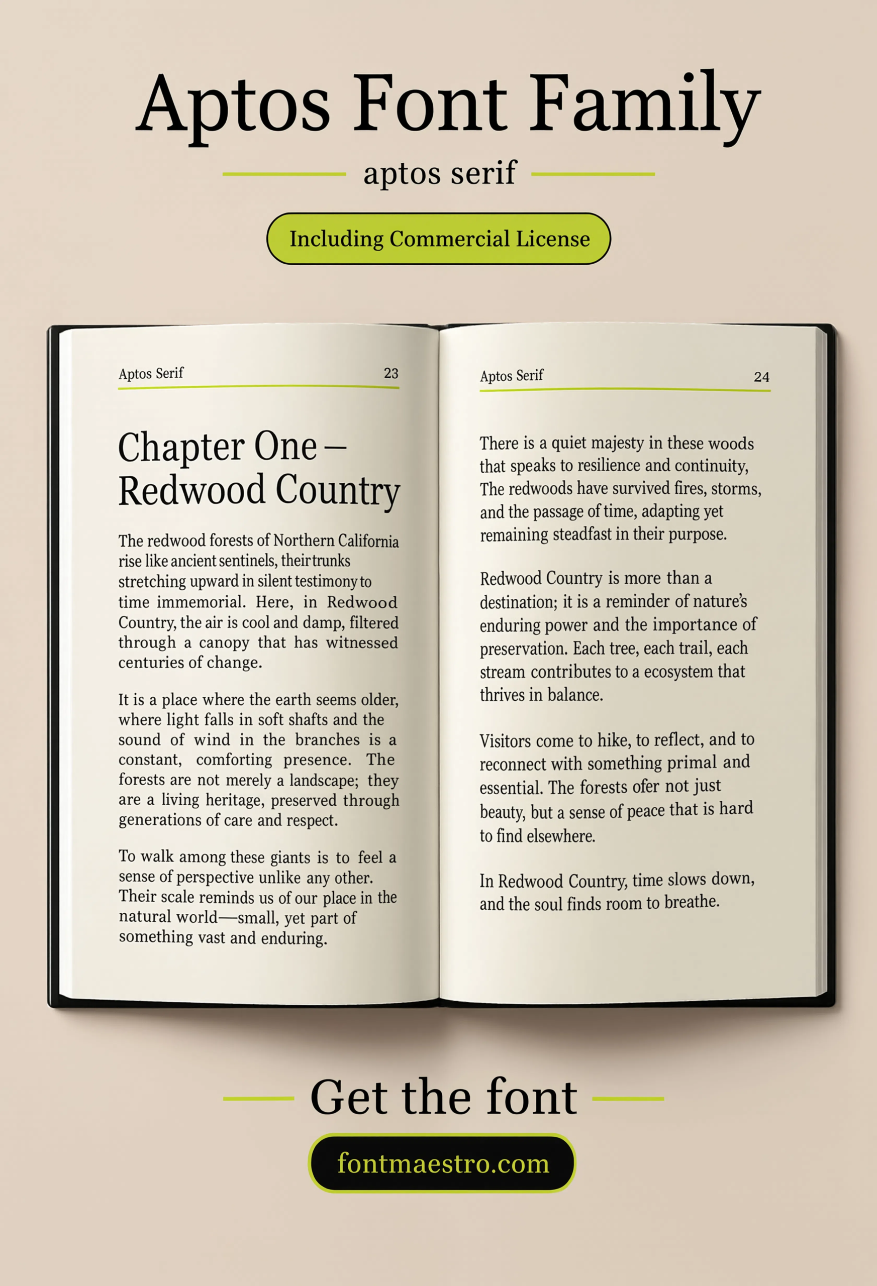 Aptos Font: Why Microsoft Picked It Over Calibri for Every Default Document 5 aptos serif font book spread