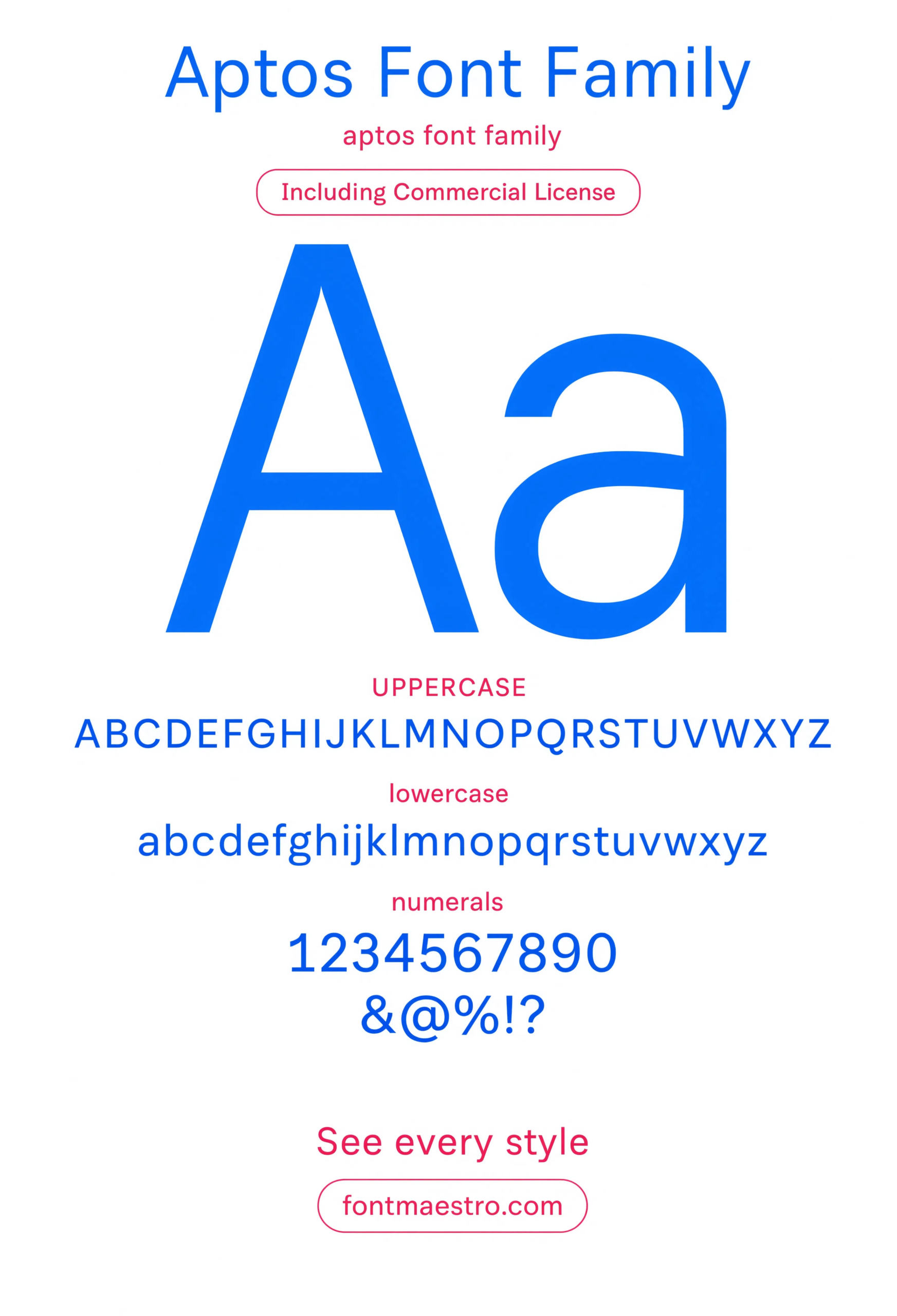 Aptos Font: Why Microsoft Picked It Over Calibri for Every Default Document 1 aptos font Aa specimen alphabet