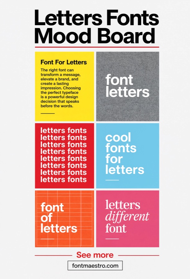 Alphabet Font For Letters: Neue Helvetica for Signage & Large-Scale Lettering 20 letters fonts mood board signage