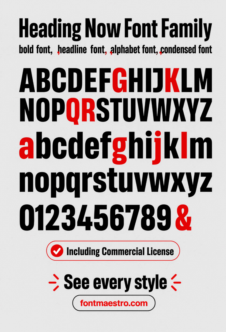 Bold Font Style Name: 6 Real Bold Weights (Not Fake-Thickened Fonts)