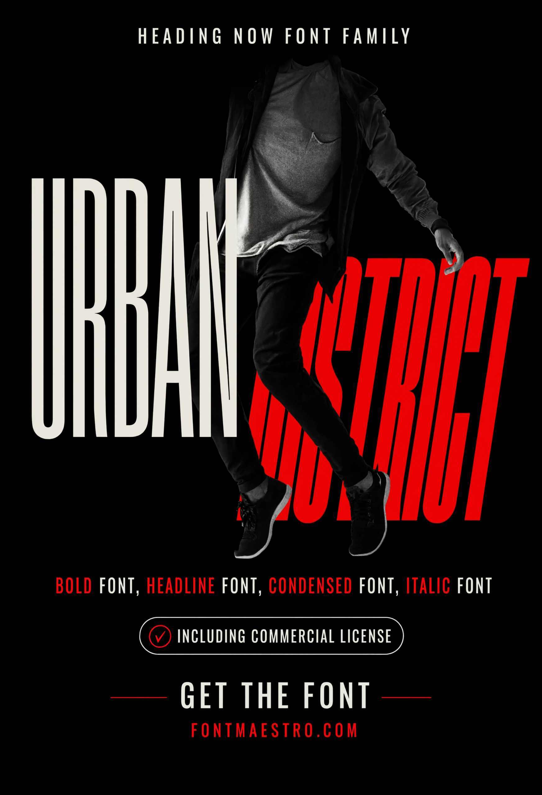 bold font style name Heading Now urban district