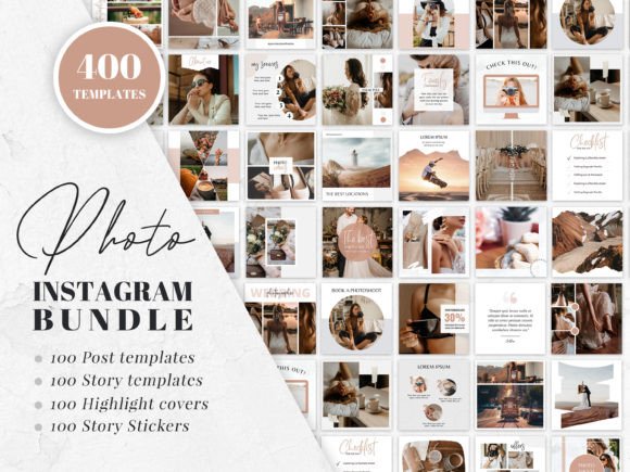 canva instagram story templates photographer instagram bundle editable