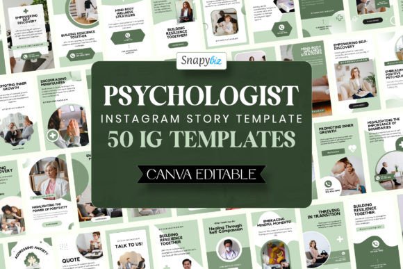 canva instagram story templates psychologist ig canva story templates editable