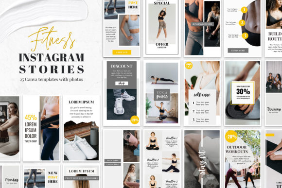canva instagram story templates fitness instagram story canva templates editable
