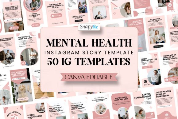 canva instagram story templates mental health ig canva story templates editable