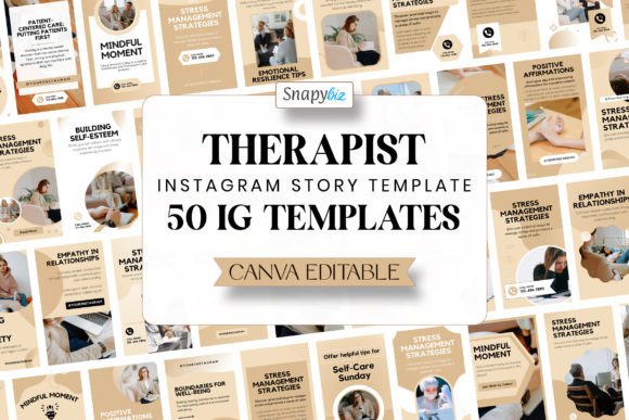 canva instagram story templates therapist instagram canva story template editable