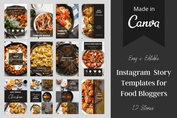 canva instagram story templates food instagram story templates canva editable