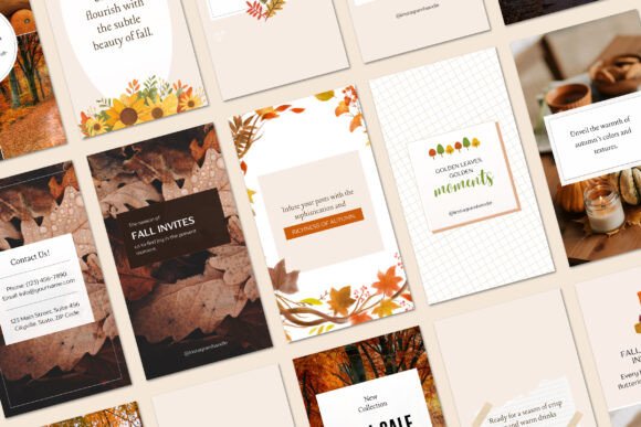 canva instagram story templates fall instagram story canva template editable