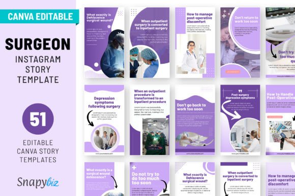 canva instagram story templates surgery instagram canva story templates editable