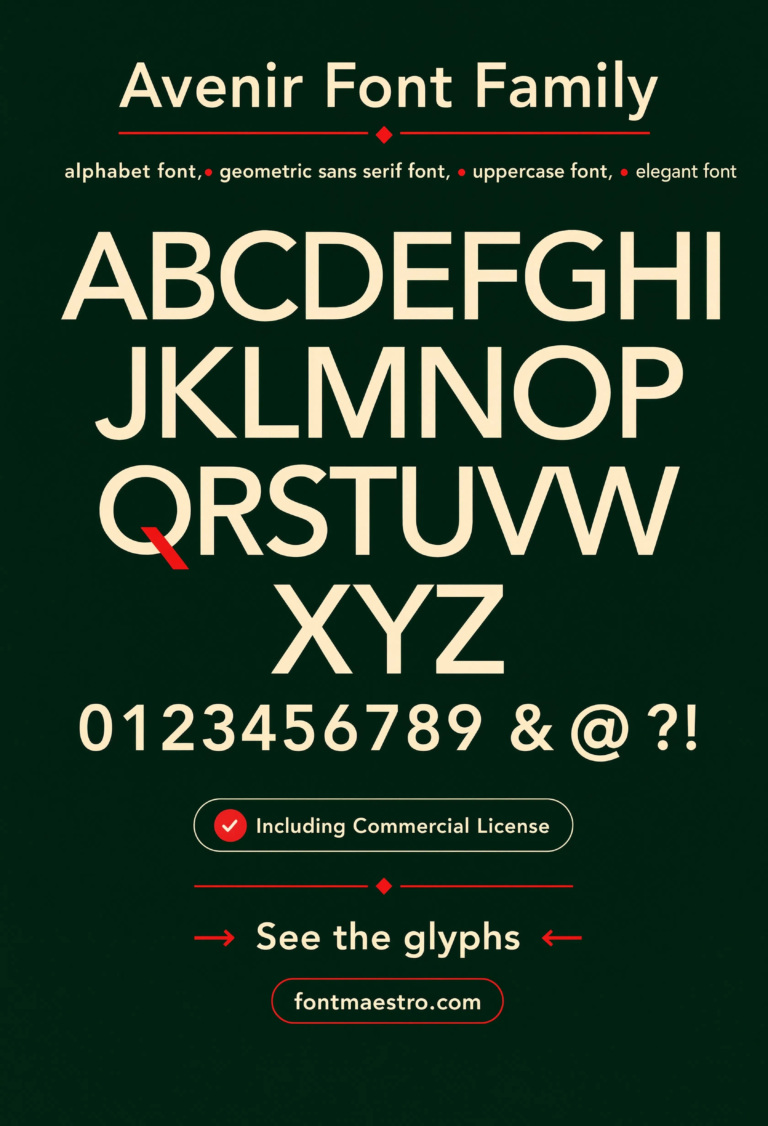 Creative Font Logo Ideas Built From Range, Not Decoration — Avenir Weight System Guide