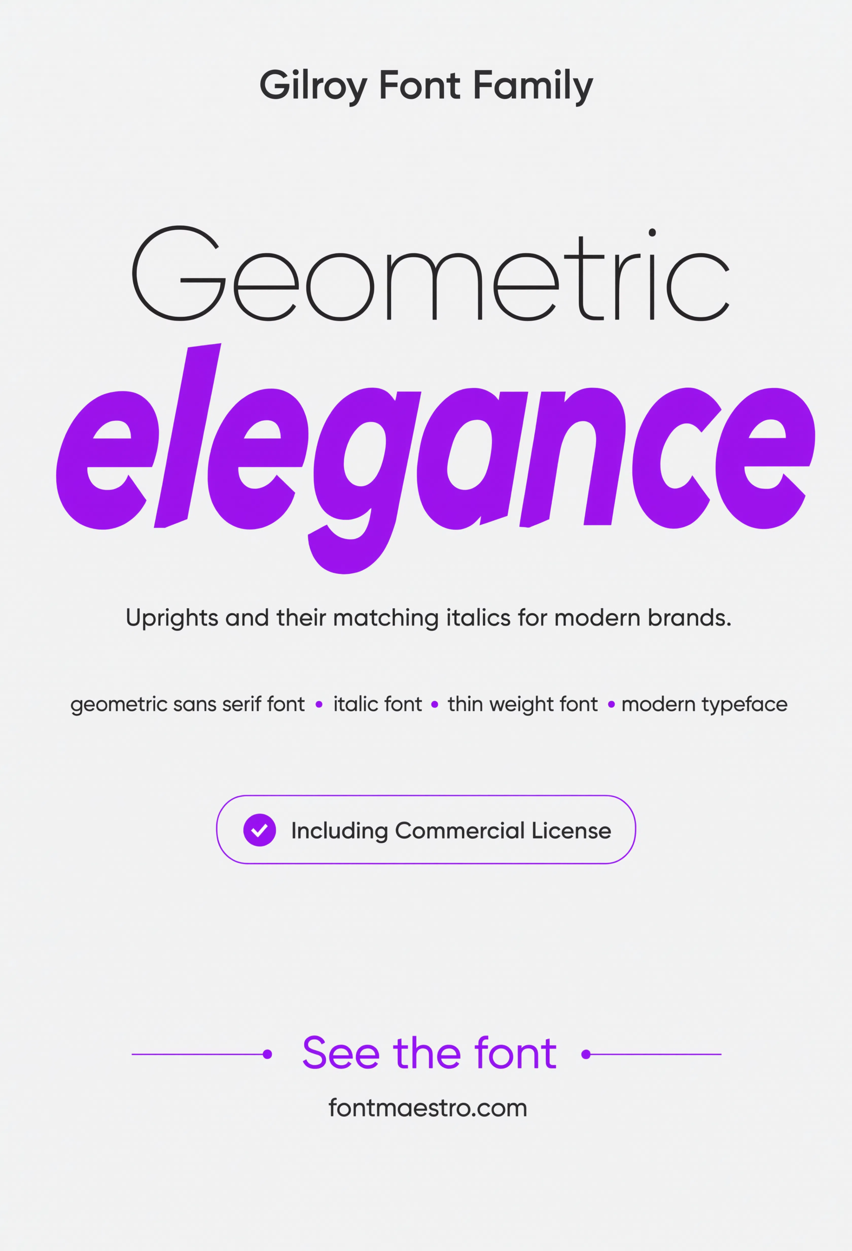 Elegant Font Logo Ideas for Founders Who Don't Want a Generic Script 11 elegant fonts for logo Gilroy thin italic style