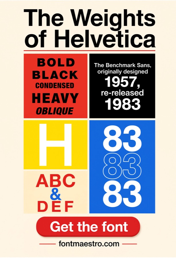 helvetica poster wall display