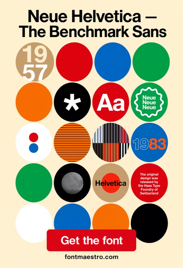 helvetica circles optical correction