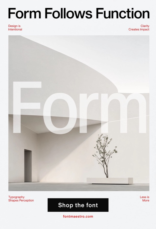 helvetica form poster construction