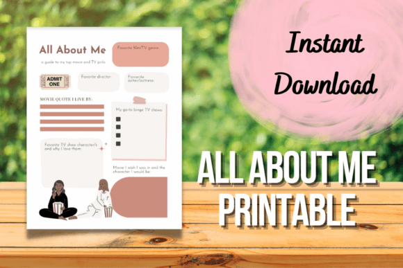 instagram story template about me all about me — cinema style canva template