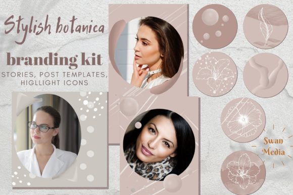 instagram aesthetic story pastel beige instagram story highlights editable canva template