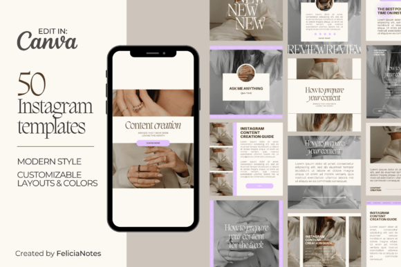 instagram aesthetic story classic modern instagram post template editable canva template