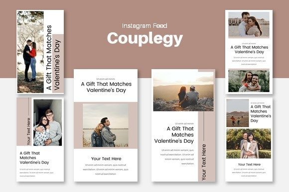 instagram story template love instagram story — couplegy canva template