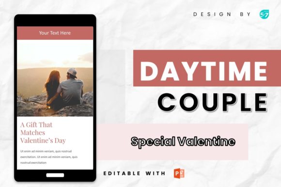 instagram story template love instagram story template — daytime couple canva template