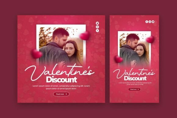 instagram story template love valentine's day instagram bundle canva template