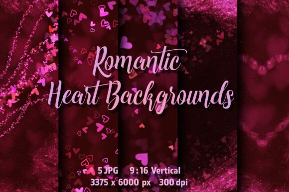 instagram story template love romantic heart vertical backgrounds canva template