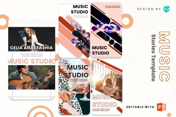 instagram story template music concert instagram feed — music canva template