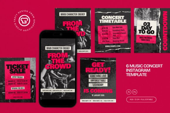 instagram story template music concert music concert instagram template canva template