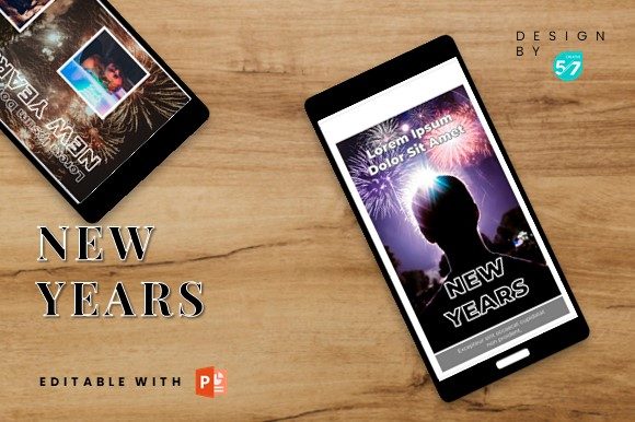 instagram story template new year instagram story template - new year editable canva
