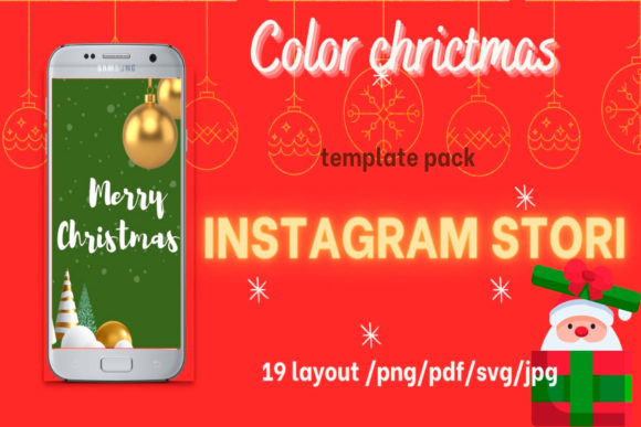 instagram story template new year instagram stories templates — holiday set editable canva